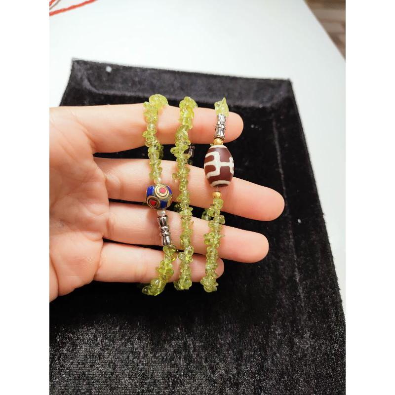 Lắc tay ng ọc peridot oliu