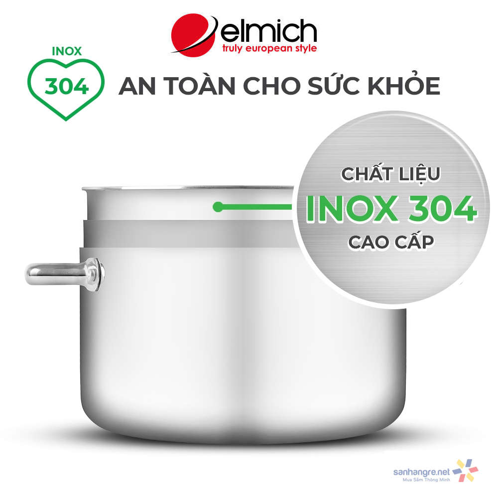 Nồi inox liền khối Elmich Trimax ECO EL-3997 size 28cm