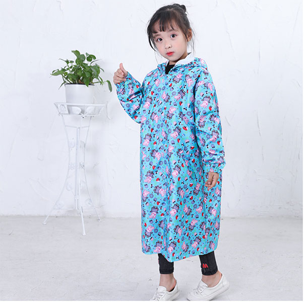 Áo Mưa Bít Vải Dù Hoạt Hình Cho Bé Từ 4-12 Tuổi