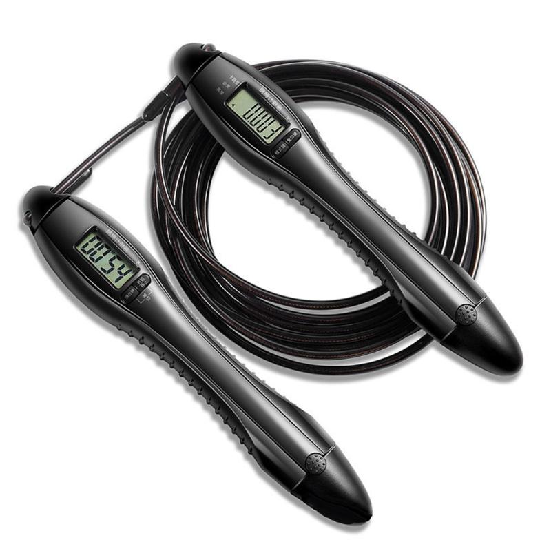 N80A Nam Nữ Unisex Màn Hình LCD Màn Hình Hiển Thị Kỹ Thuật Số Bỏ Qua Nhảy Dây Tập Thể Dục Đào Tạo Có Thể Điều Chỉnh Lượng Calo Phản Cáp Tập Luyện