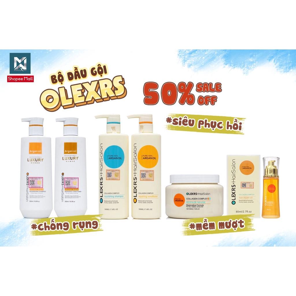 Dầu gội xả Olexrs Hair Salon 500ml, phục hồi chống rụng kích mọc tóc