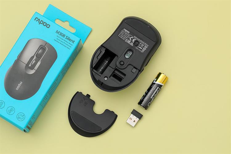 Chuột Bluetooth Rapoo B2W Silent – Chuột không dây siêu êm, nhỏ gọn, mượt mà cho mọi nhu cầu - Hàng Chính Hãng