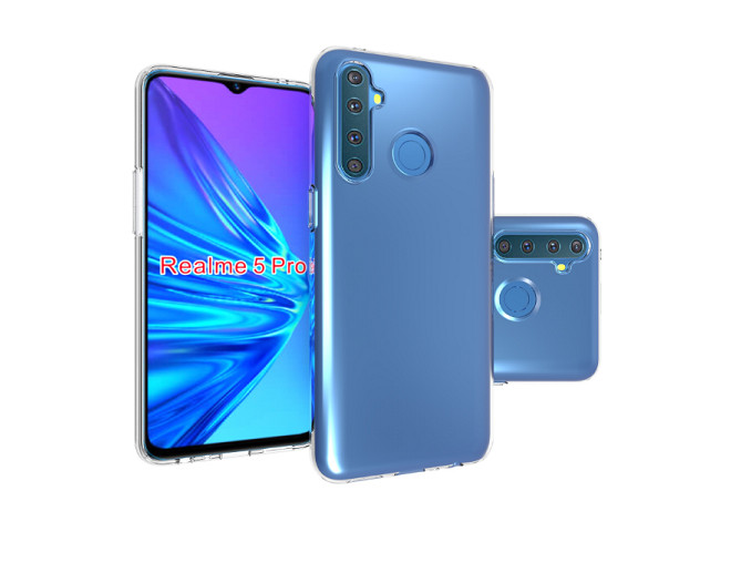 Ốp lưng silicon trong suốt cho Oppo Realme 5 Pro siêu mỏng 0.55mm