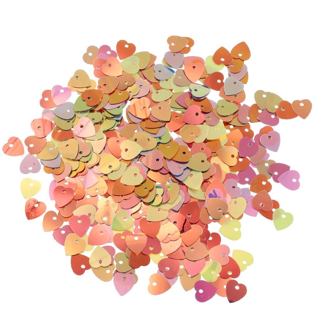 2X Metalic Sprinkles Colorful Love Heart Table Confetti Wedding Party Decor 15g