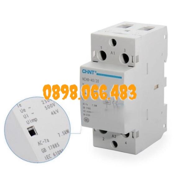 GiáThươngMại Contactor CHINT 2P 40A NCH8-40 hàng mới