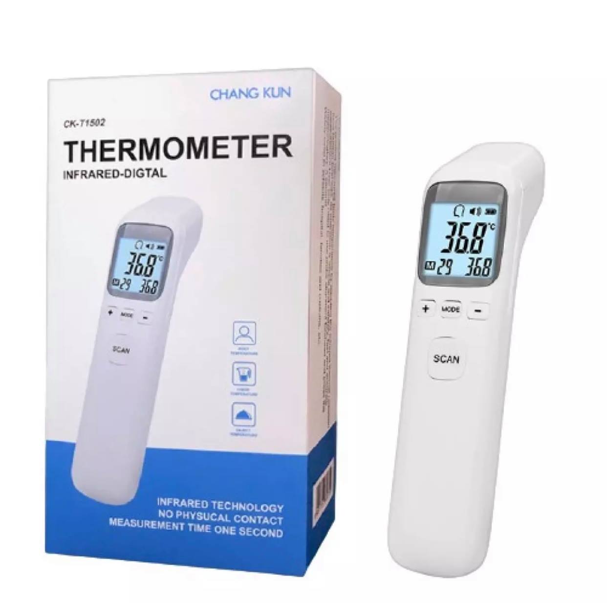 Máy Nhiệt Kế Đo Trán Hồng Ngoại Điện Tử Infrared Thermometer CK - T1503 - Hàng Nhập Khẩu