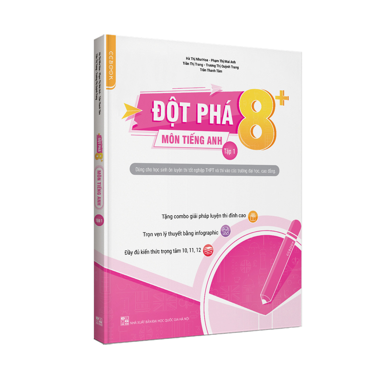 Sách - Combo Đột phá 8+ môn Tiếng anh tập 1 và Ngữ Văn