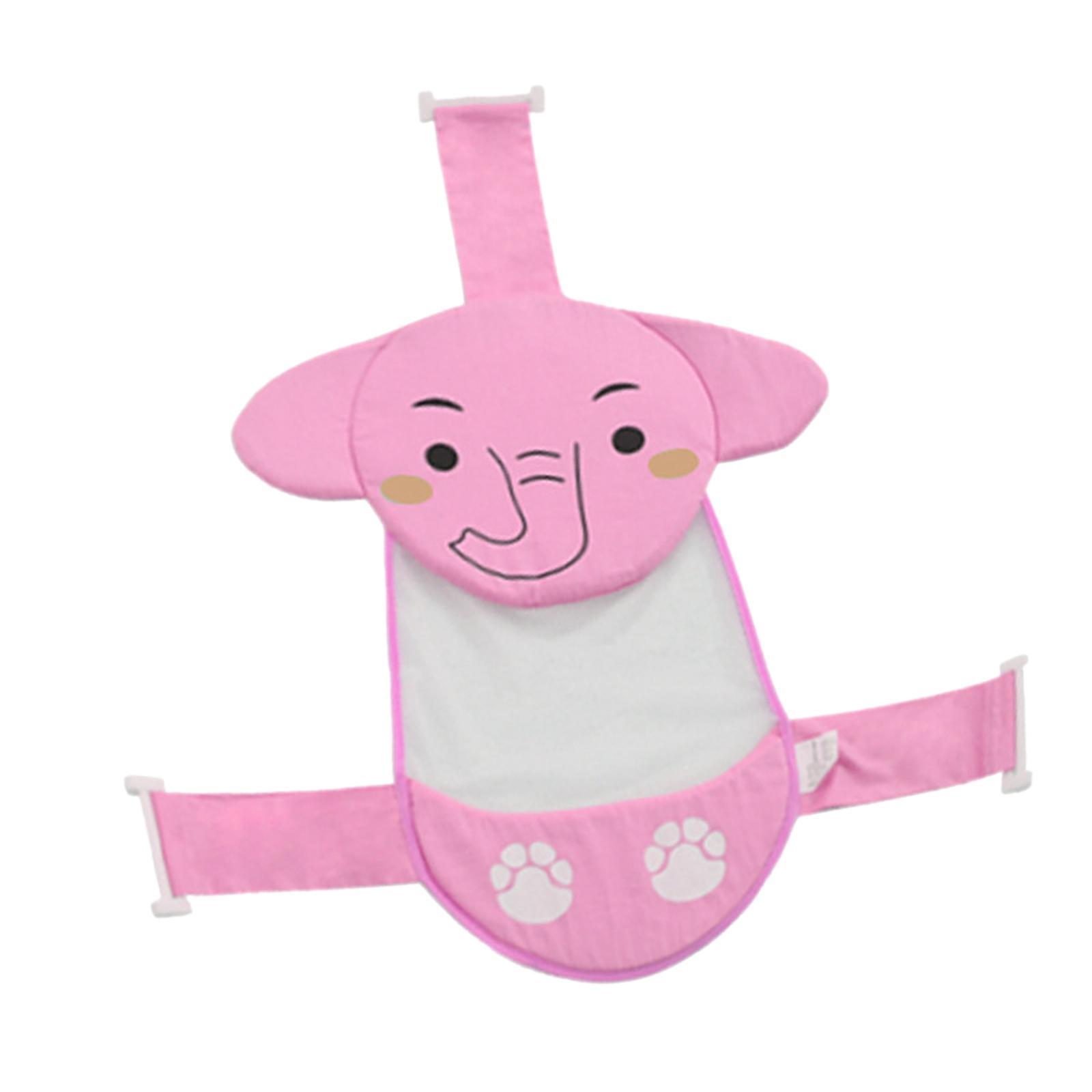 Cute Elephant Baby Bath Pad Infant Bath Support Seat for 0-12M Baby Infant