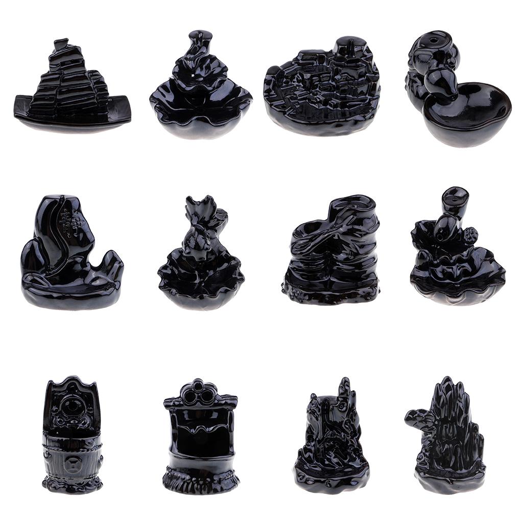 Mini Backflow Incense Burner Ceramic Cone Incense Burner Holder Ornament