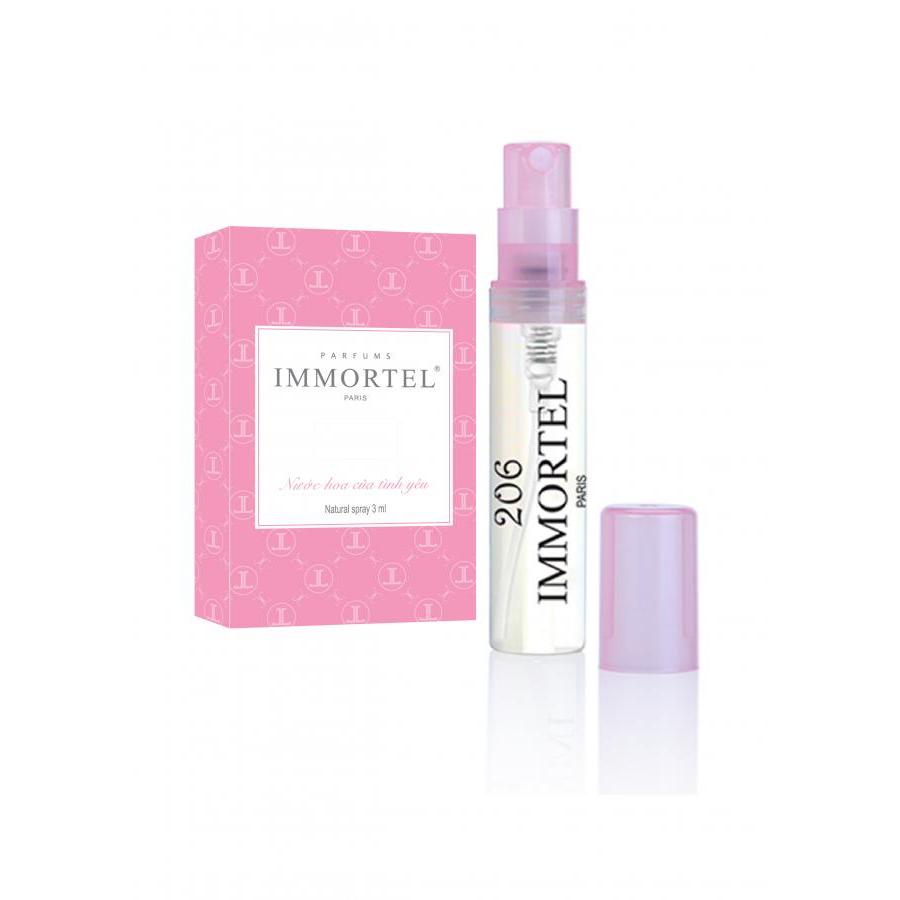 Nước hoa nữ IMMORTEL 206 Eau De Parfum 3ml