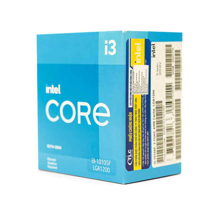 Bộ vi xử lý CPU Intel Core i3 10105F - Hàng Chính Hãng