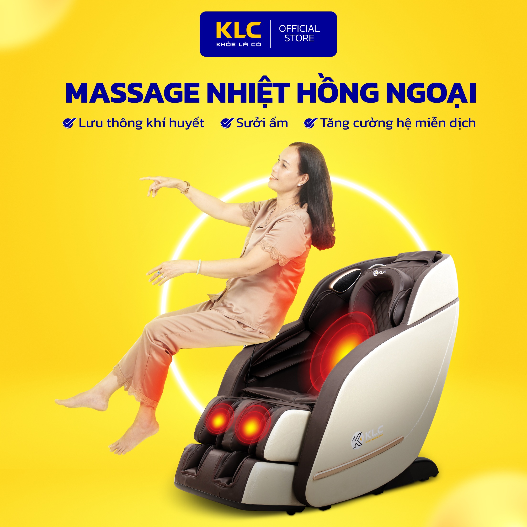 Ghế massage toàn thân KLC K3388, Công nghệ không trọng lực kết hợp con lăn 3D, chất liệu da Simili cao cấp