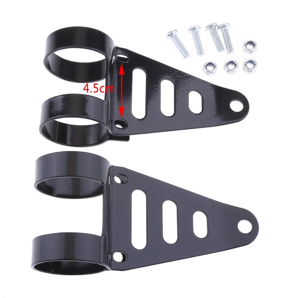 2X 1.6-1.7inch Headlight Fork Mount Bracket  Holder Fit for ATV