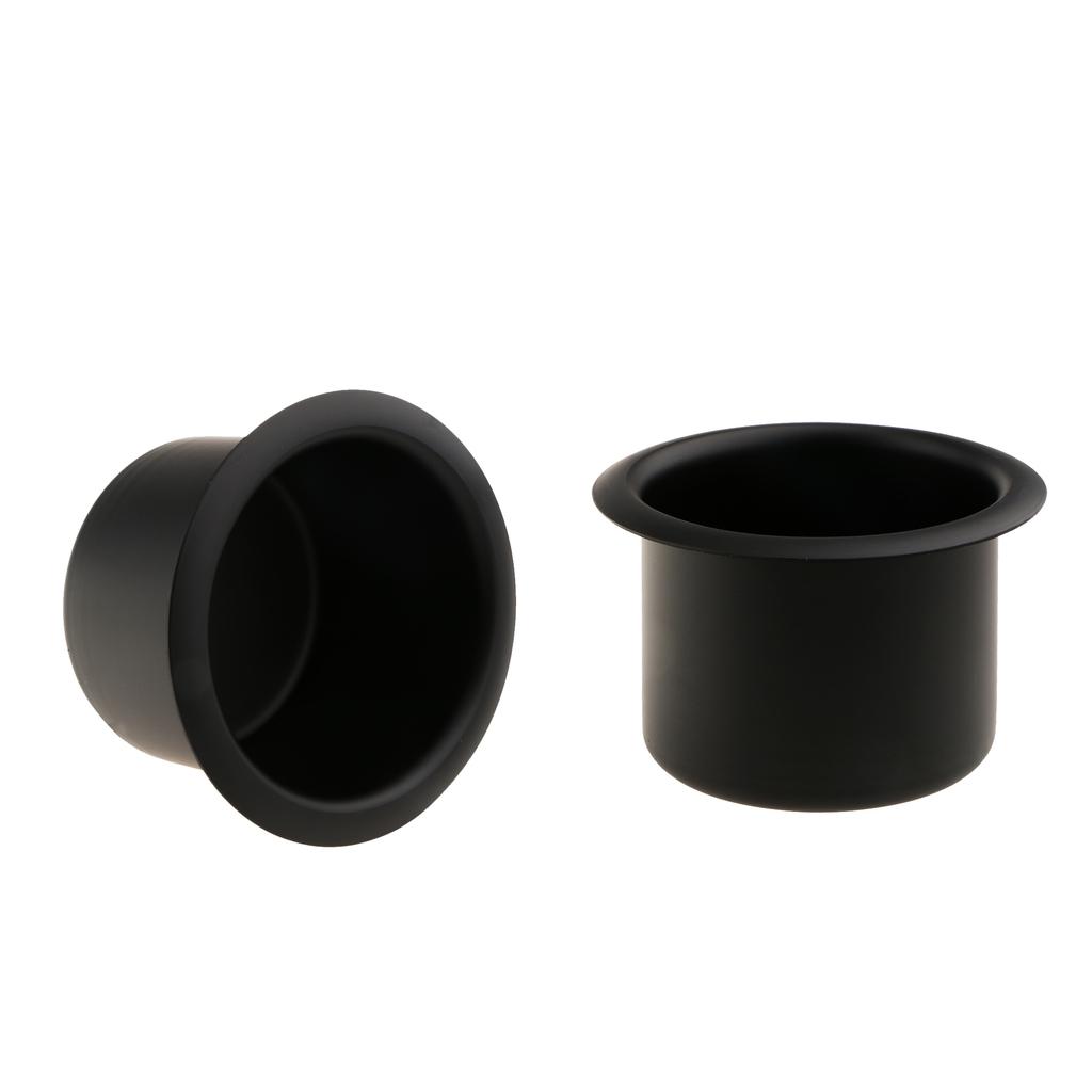 6x Aluminum Alloy Cup Drink Holder for Marine Boat Car Truck Camper RV Black