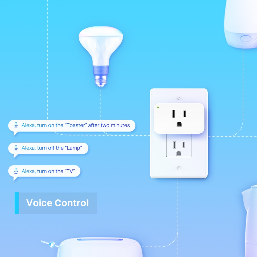 Ổ cắm Wi-Fi Thông Minh Nhỏ Gọn TP-Link Tapo P100 | Điều khiển từ xa , đặt lịch tắt mở thiết bị | Bảo hành 1 năm | Hàng Chính Hãng