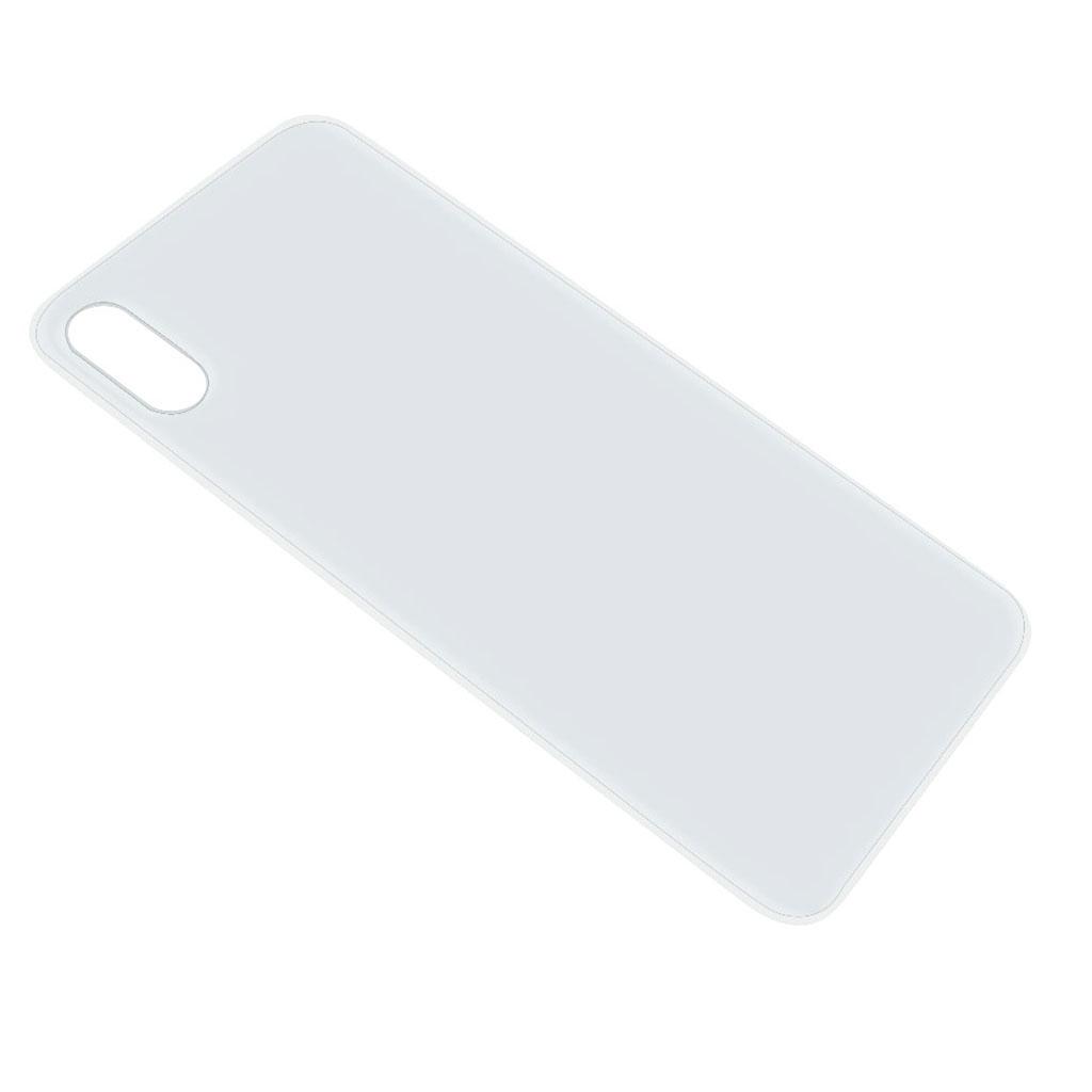 For Apple iPhone X 10 Battery Back Cover Rear Glass - With Adhesive white