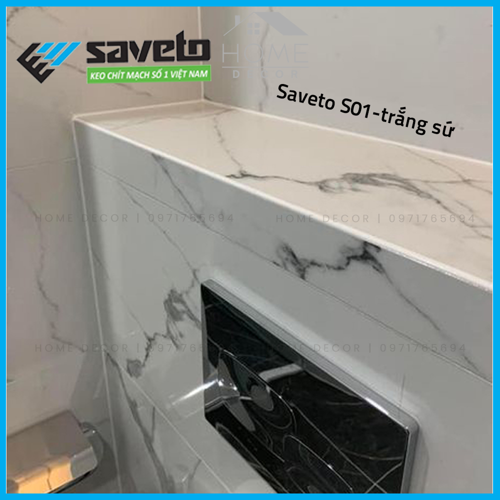Bộ Dụng Cụ Chít Mạch Gạch Saveto- Dùng Để Thi Công Keo Chít Mạch Saveto Chống Thấm-Bám Bẩn S01-Trắng