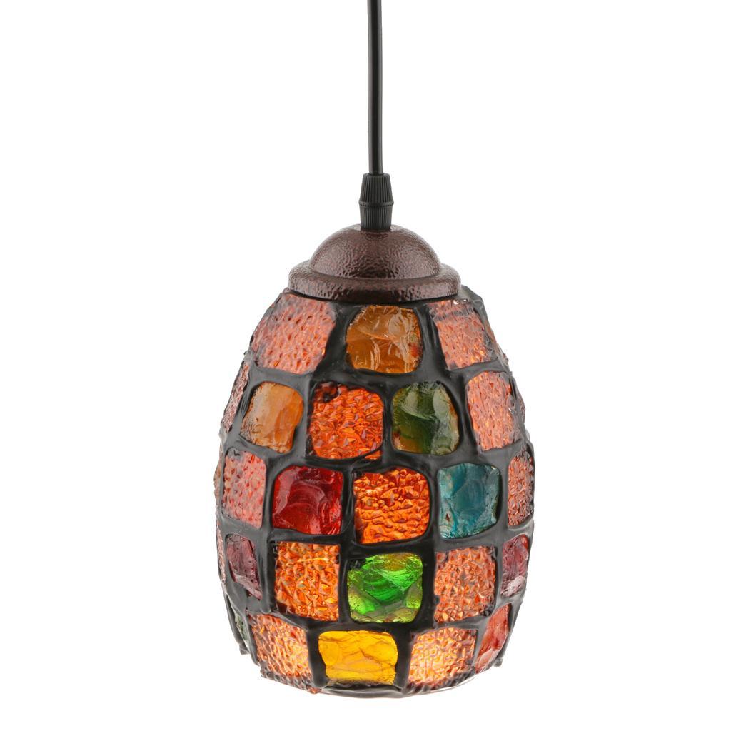 2Pcs Retro Colorful Ceiling Pendant Lamp Light Chandelier Shade Lampshade 1#