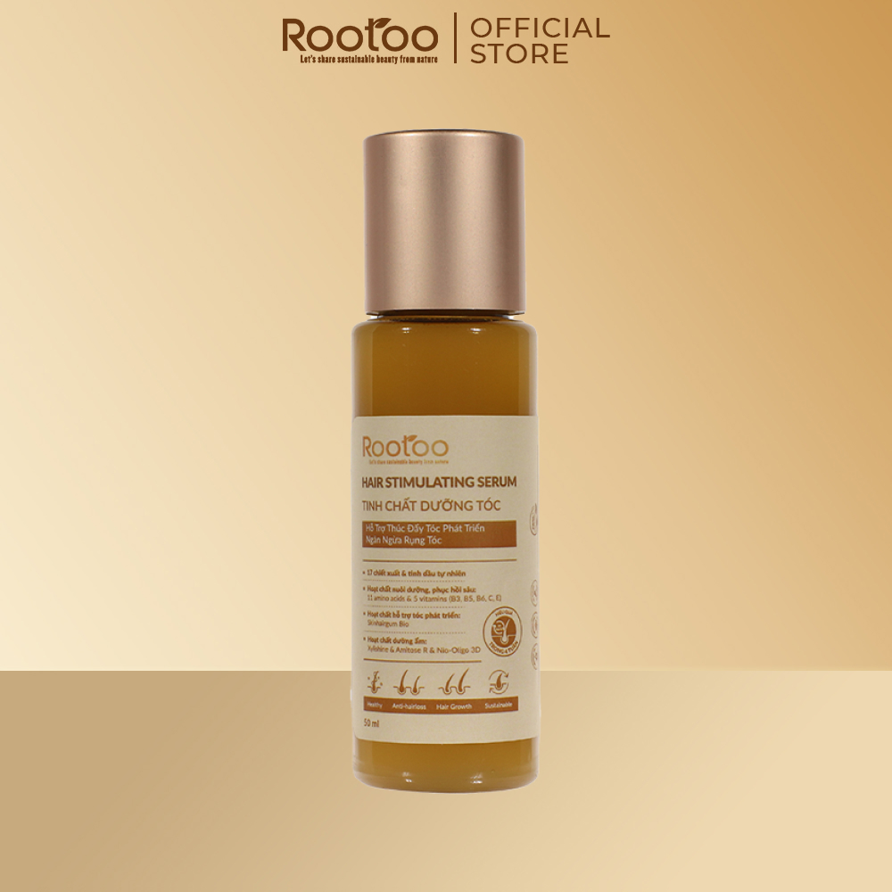 Tinh Chất Serum Dưỡng Tóc Rootoo Thuần Tự Nhiên Giúp Kích Thích Mọc Tóc, Phát Triển Nang Tóc Chắc Khỏe, Giảm Gãy Rụng 50ml