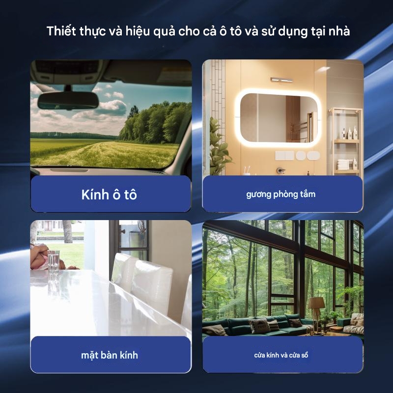 Dung Dịch Tẩy Vết Dầu Trên Kính Lái Xe Ô Tô, Gương Chiếu Hậu, Nội Thất Bề Mặt Kính 450ml - Hàng Nhập Khẩu