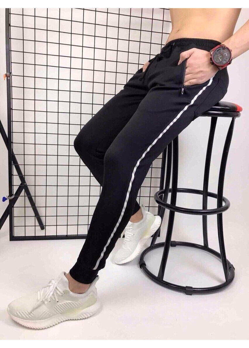 Quần Thun Nam Thể Thao Jogger Phối Viền