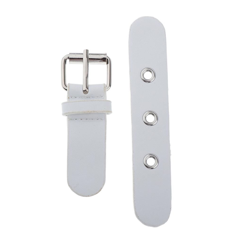 3 Bộ Da PU Tặng Móc Khóa Nút Kim Loại Móc Quần Áo Fasterners Trắng