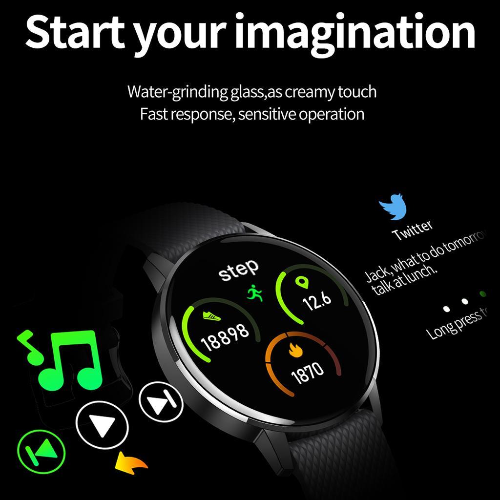 T4 1.22" IP68 Waterproof Bluetooth Color Bracelet Watch