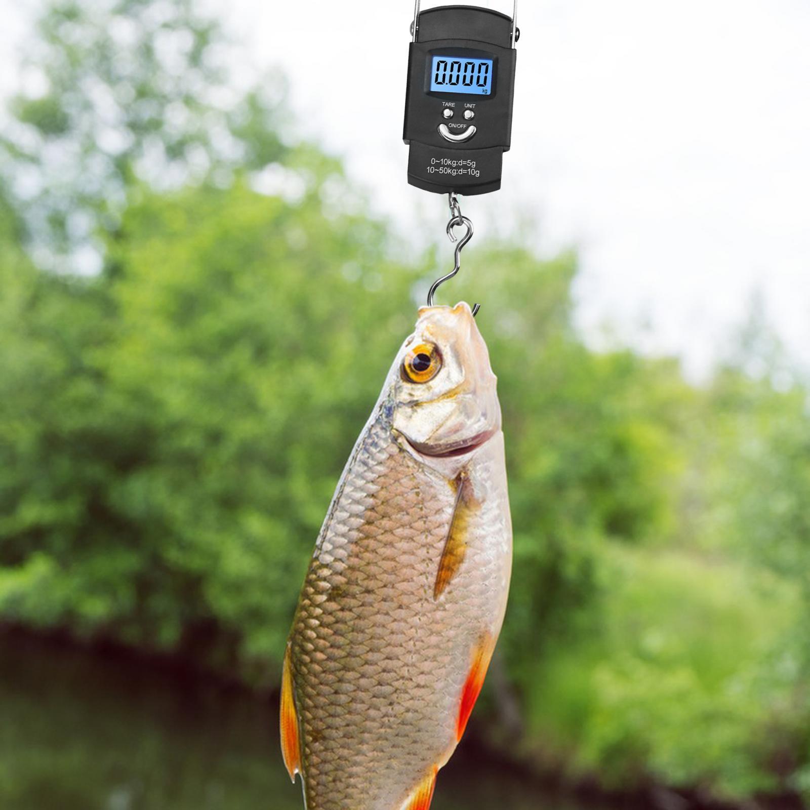 Fishing Digital Scale Hanging Travel Bag Backlight LCD Screen Suitcase Scale
