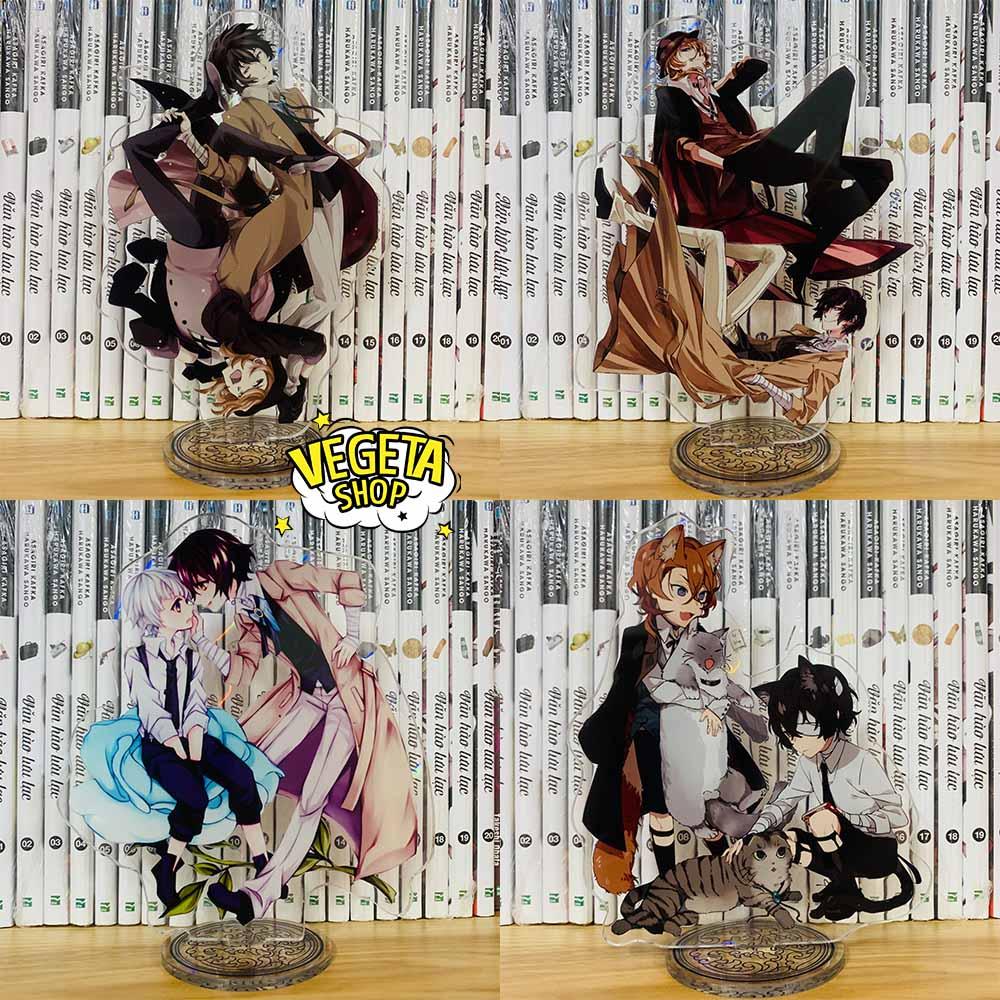 Mô Hình Tượng Standee Acrylic Mica 2 mặt - Bungo Stray Dogs - Văn hào lưu lạc - Dazai Osamu Chuya Nakahara Atshushi