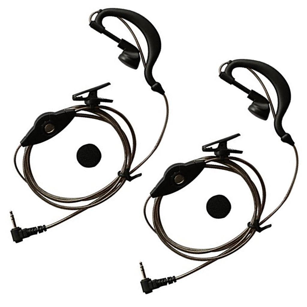 2X 1 Pin  Acoustic Tube Earpiece Headset for