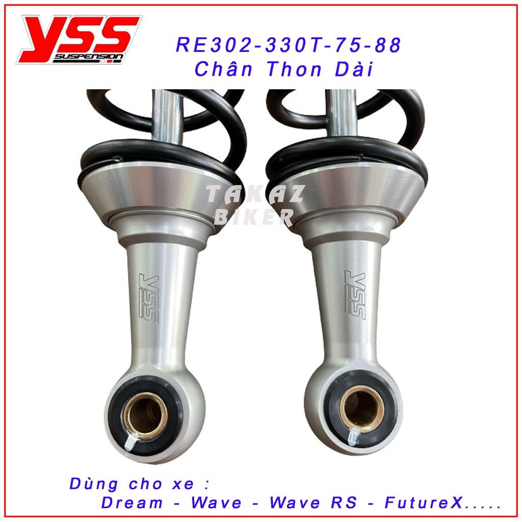 Phuộc YSS Đen Wave, Future1, Axelo, Xbike G-Series RE302-330T-75-88 Thái Lan