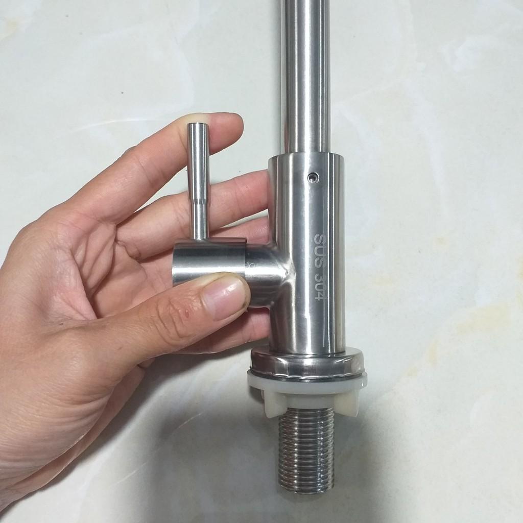 {Hàng đẹp} Vòi rửa bát LẠNH INOX 304 CAO CẤP