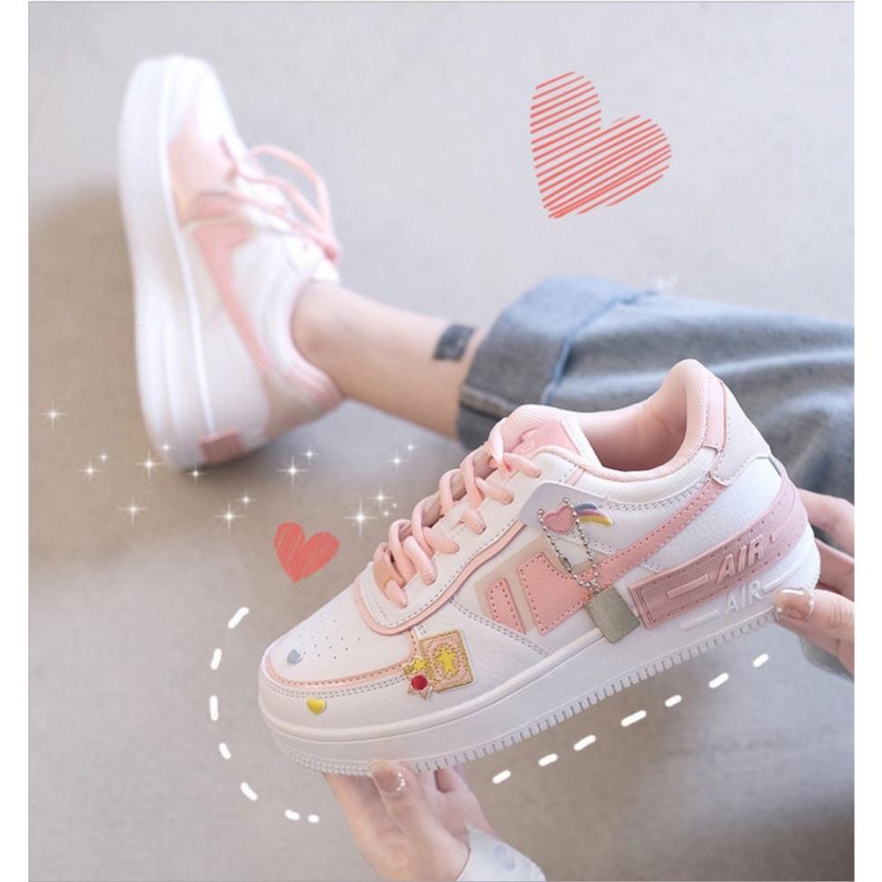 Giày Thể Thao nữ Sneaker nữ Air đế độn siêu đẹp Hot trend, sneaker nữ đi học, chơi bóng rổ siêu nhẹ