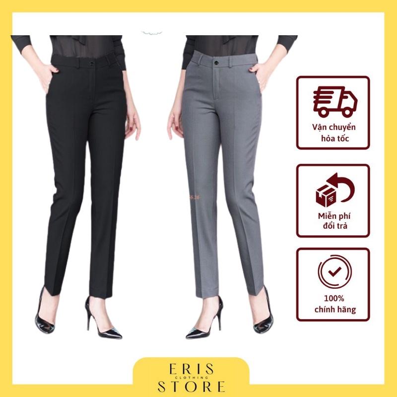 Quần baggy nữ ERIS đồ công sở mặc sang trọng chất vải cao cấp loại 1 (ảnh thật)