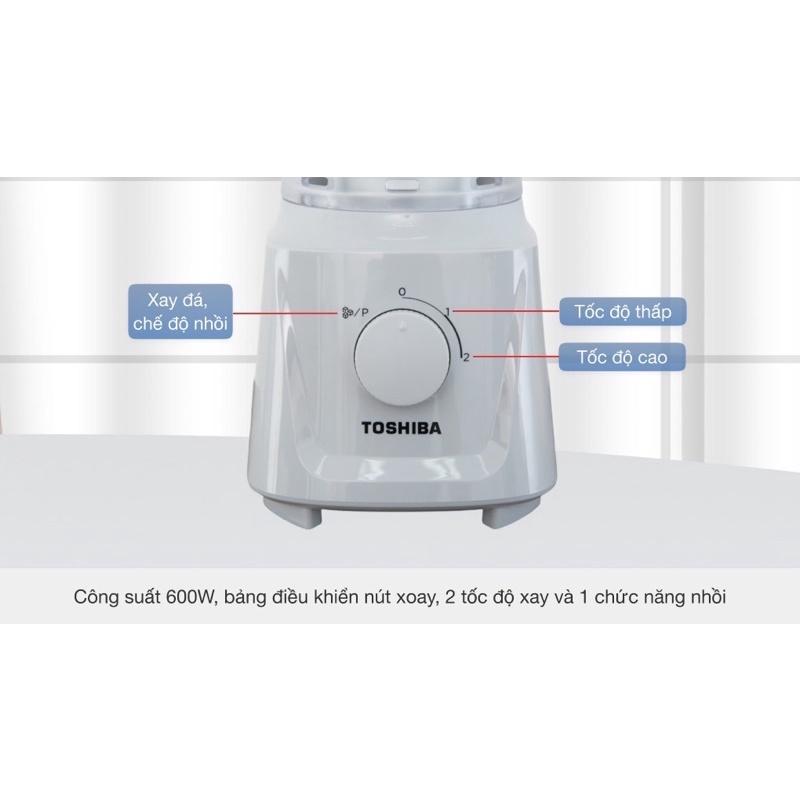Máy Xay Sinh Tố Toshiba MX-60T - Hàng Chính Hãng