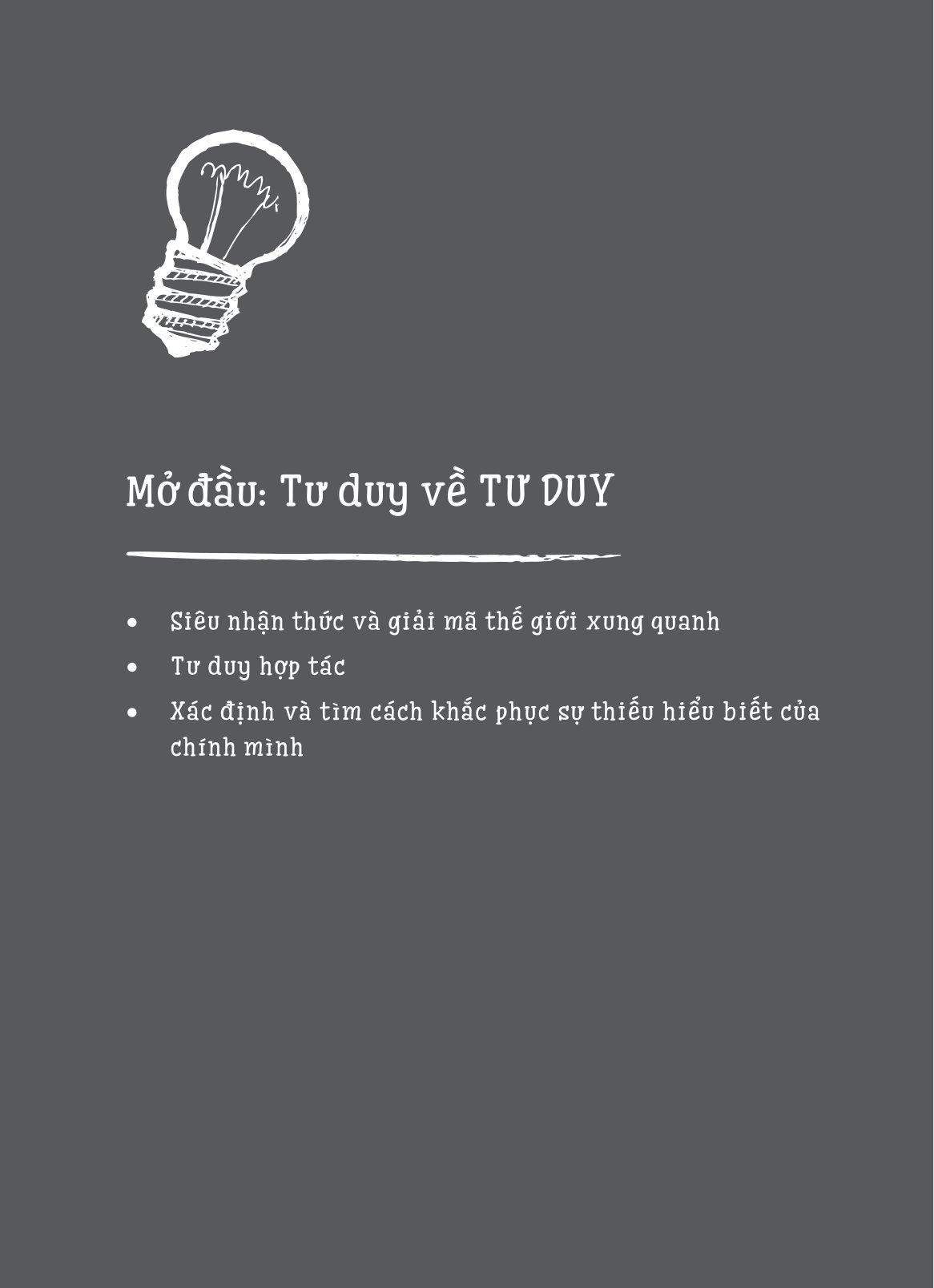 Tư Duy Về Tư Duy