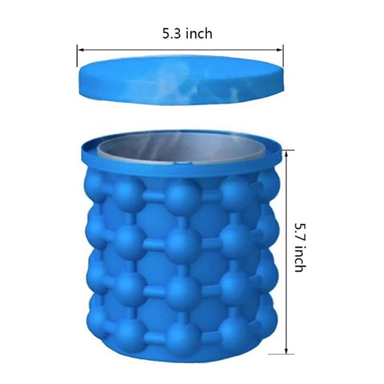 Hộp làm đá thông minh, dụng cụ làm đá hình trụ 120 viên, chất liệu silicon an toàn, lấy đá dễ dàng, nhanh gọn tiện lợi