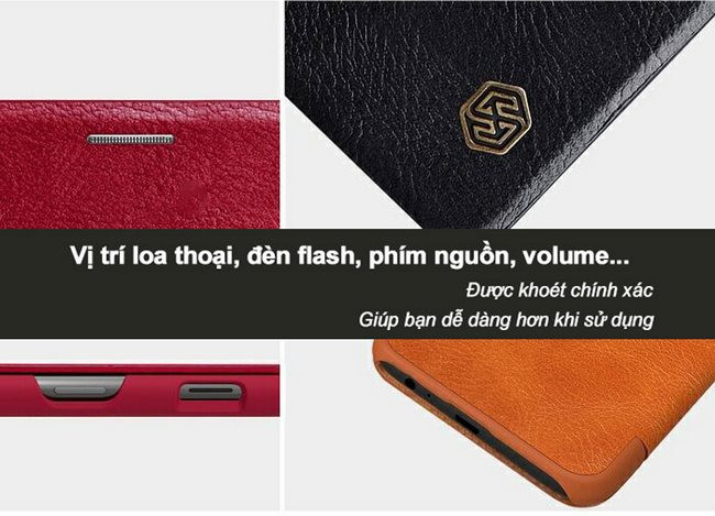 bao da Galaxy A9 2018 Nillkin Qin chính hãng giá bao nhiêu