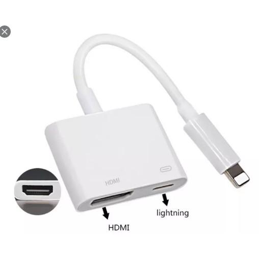 Cáp chuyển đổi từ LIGHTNING TO HDMI kết nối điện thoại Iphone ipad với tivi Full HD 1080P (LOẠI TRẮNG TỐT) dây kết nối