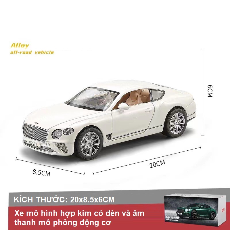 Xe Mô Hình Hợp Kim Siêu Xe Bentley Continental GT Tỉ Lệ 1:24