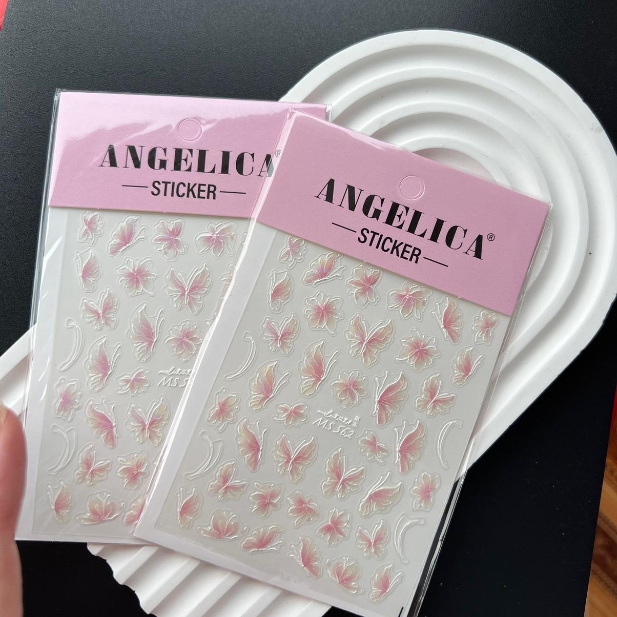 Sticker Dán Móng 5D Nổi Hình Bướm Làm Nail, Miếng Dán Bướm Lấp Lánh Đa Màu Sắc, Tạo Mẫu Móng Độc Đáo, Polyme Cao Cấp Bền Đẹp Nữ Women