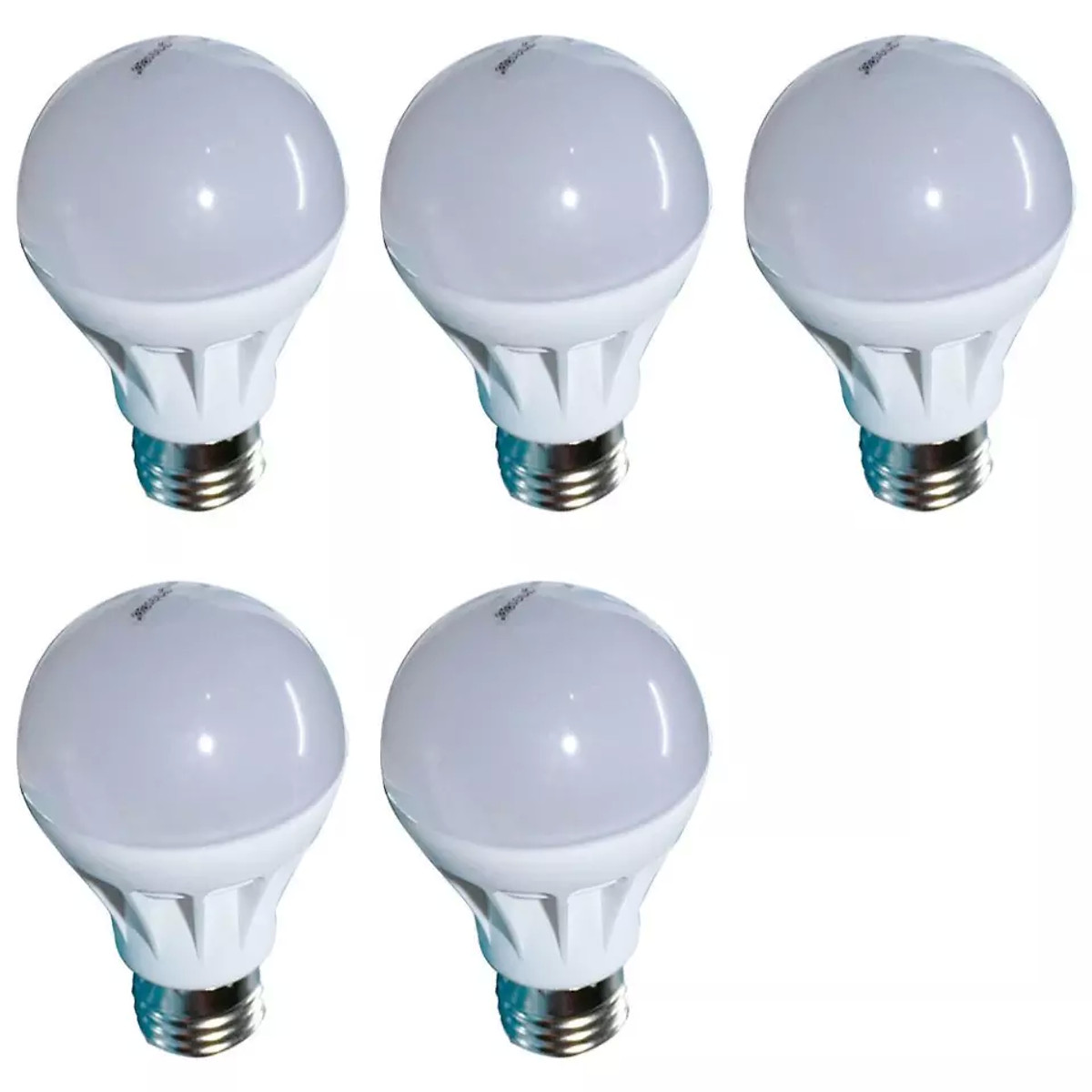 Bộ 5 cái đèn LED búp nhựa phủ matt TQ 5W (Vàng nhạt)