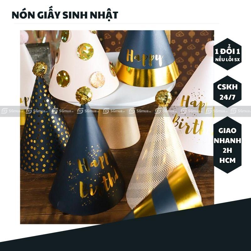 Nón giấy cao cấp trang trí tiệc giáng sinh, lễ tết, sinh nhật
