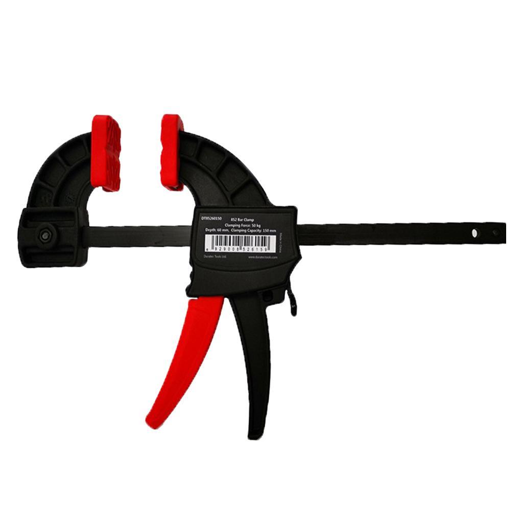 Adjustable Woodworking Clip, 6 Inch Wood-Working Bar Clamp, Quick Ratchet Release Squeeze DIY Hand Tools