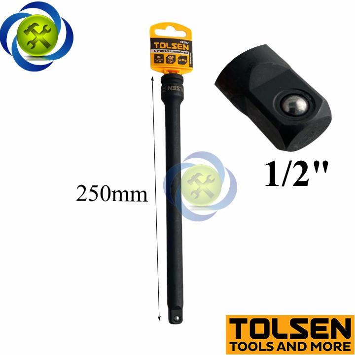 Đầu nối dài đen 1/2 Tolsen 18287 dài 250mm