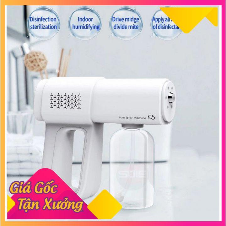 Máy Khử Khuẩn Cầm Tay Máy Xịt Khuẩn Nano Spray K5 Có Đèn Led