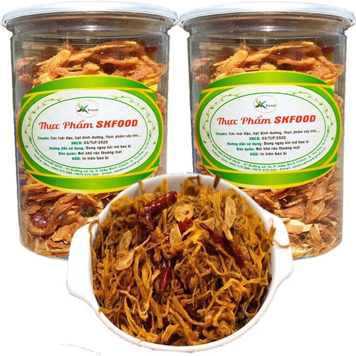 Khô Heo Cháy Tỏi Ớt Mỗi Hũ 200G Thơm Ngon Chất Lượng SK FOOD
