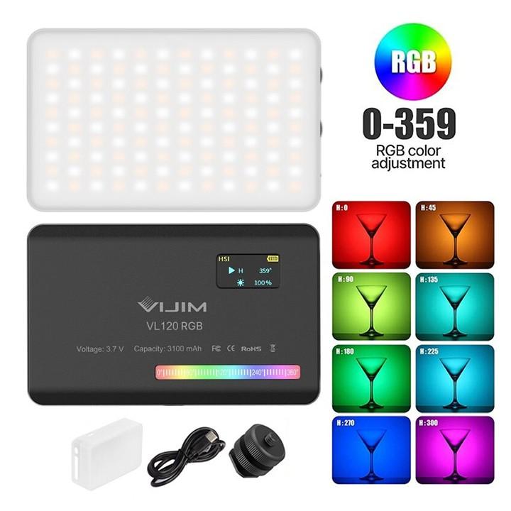 ĐÈN LED ULANZI VIJIM VL120 RGB PIN 3100MAH - HÀNG NHẬP KHẨU