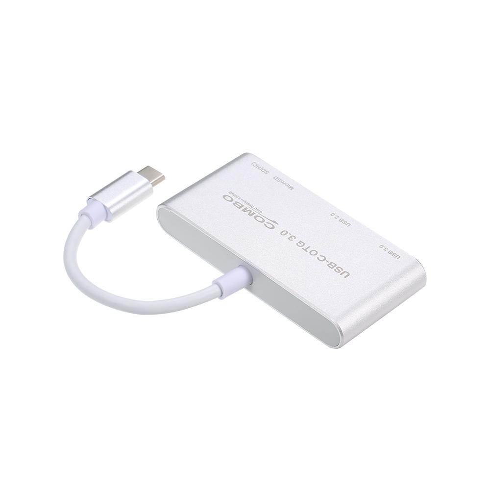 USB C USB 3.1 Loại C HUB với đầu đọc thẻ 5 trong 1 Bộ chia USB-C Hub Type-c OTG Bộ kết hợp USB 3.0 Multi Spliter