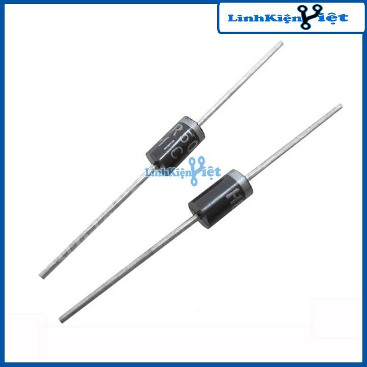 Linh kiện bán dẫn diode HER508 chịu dòng 5A điện áp 1000V chân cắm